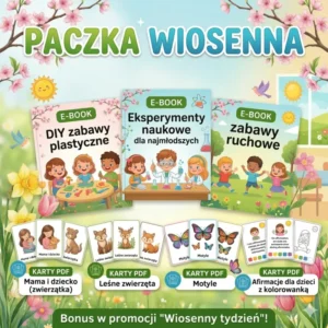 paczka wiosenna kompleksowy zestaw edukacyjny (mega pakiet)
