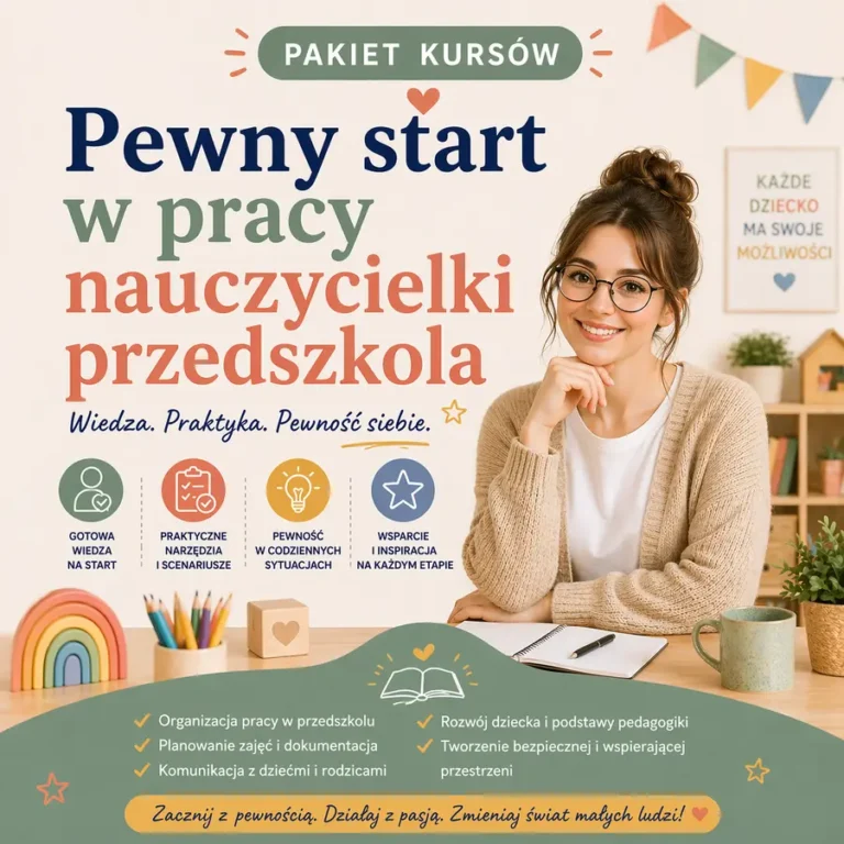 Ścieżka 1: Pewny start w pracy nauczycielki przedszkola