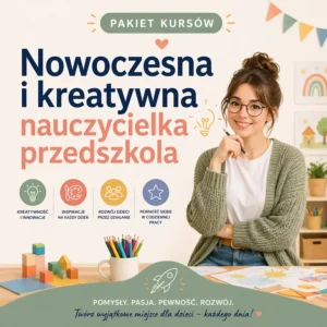 nowoczesna i kreatywna nauczycielka przedszkola