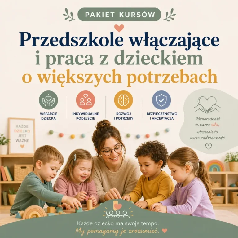 Ścieżka 7: Przedszkole włączające i praca z dzieckiem o większych potrzebach