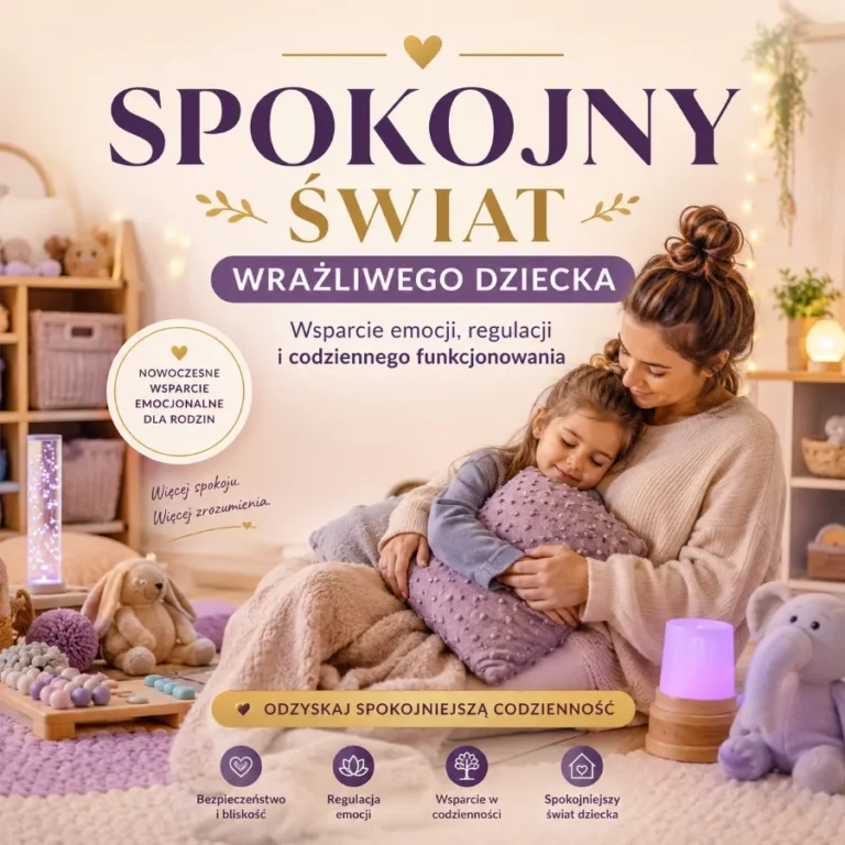 Spokojny Świat Wrażliwego Dziecka – wsparcie emocji, regulacji i codziennego funkcjonowania